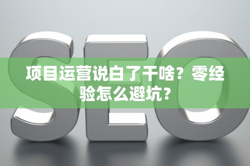项目运营说白了干啥？零经验怎么避坑？